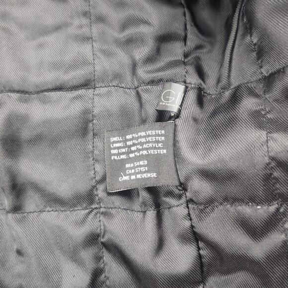 Black Rivet Jacket Men Medium Black Quilted Utility Military Full Zip Pockets - Picture 4 of 6